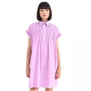 Lili Sidonio Molly Bracken Purple Ruffle Sleeve Mini Dress XS